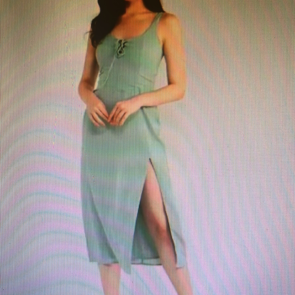 Corset Lace Up Midi Dress - Abercrombie